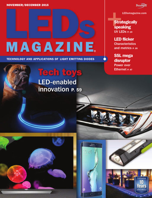 Fisher Lighting and Controls NuLEDs LEDs Magazine Power Over Ethernet POE Feature December 2015 Issue November