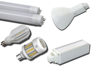 Fisher Lighting and Controls GE Current General Electric Lamps and Ballasts LED HID Metal Halide CFL T8 Replacement Lamps